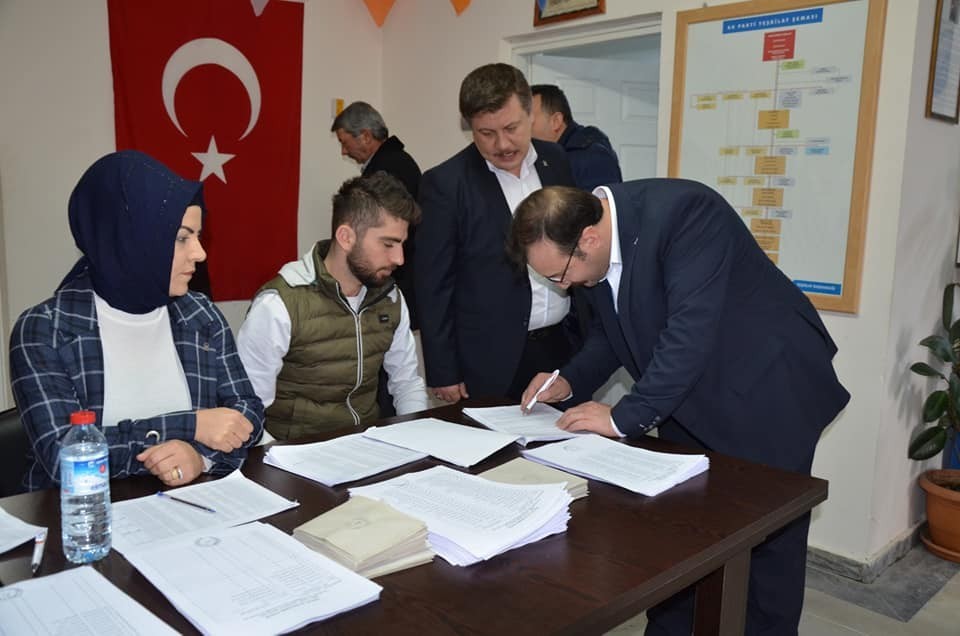 Emet AK Parti delege seçimi 