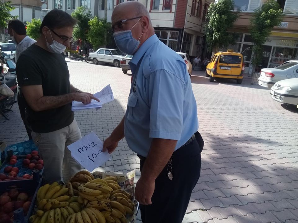 Emet’te manavlar denetlendi 