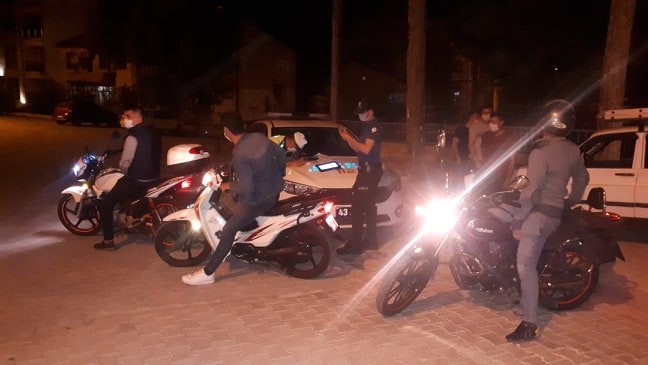 Emet’te motosiklet denetimleri 