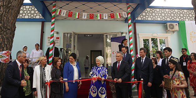 Emine Erdoğan, Duşanbe'deki Engelli ve Rehabilitasyon Merkezi'nin açılışını yaptı