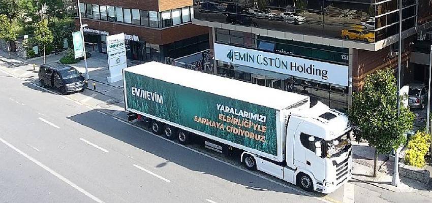 Eminevim'den yangın bölgesine yardım tırı