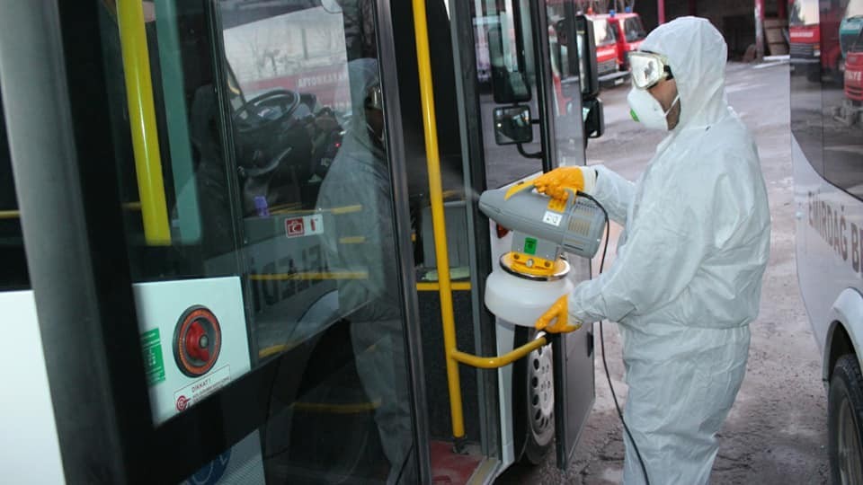 Emirdağ’da dezenfekte çalışmaları sürüyor 