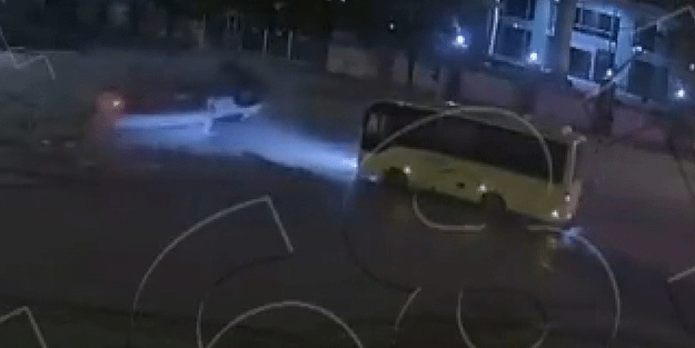 Emniyet görüntüleri paylaştı! Gaziantep'te feci trafik kazaları