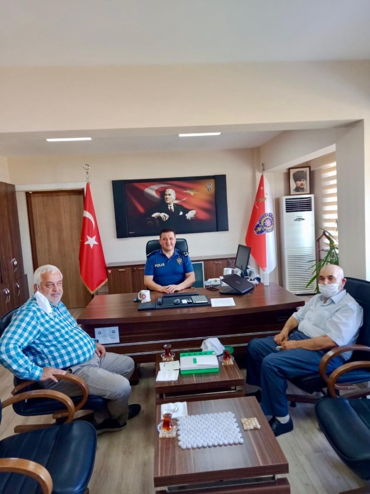 Emniyet Müdürü Korkmaz’ı ziyaret ettiler 