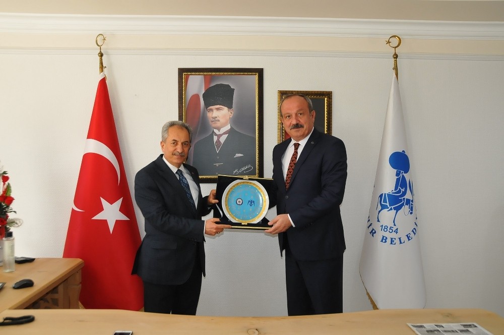 Emniyet Müdürü Mustafa Aydın’dan Başkan Akkaya’ya ziyaret 