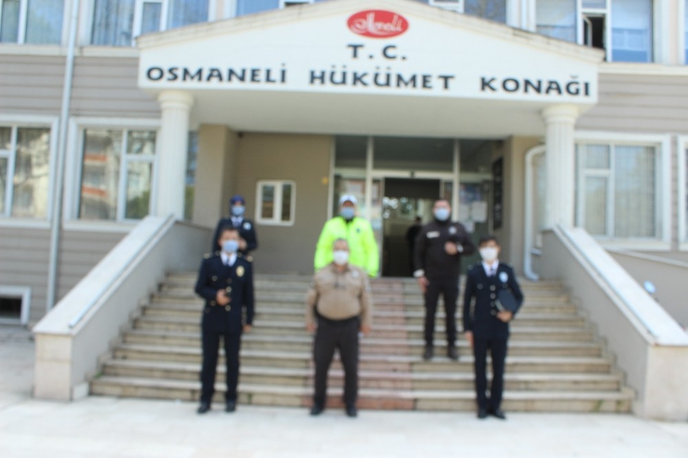 Emniyet Müdürü ve personeli Kaymakam Yavuz’ı makamında ziyaret etti 