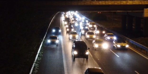 Emniyet şeridini kullananlara ceza yağdı