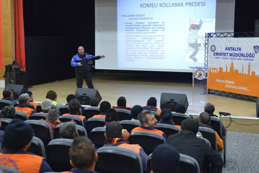 Emniyet’ten belediye personeline güvenlik semineri 