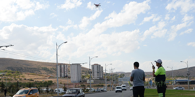 Emniyetten drone destekli trafik denetimi