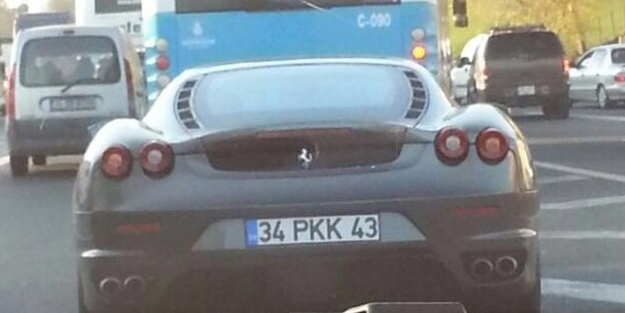 Emniyet'ten 'PKK' plakalı Ferrari açıklaması