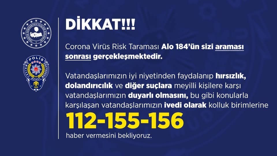 Emniyetten vatandaşları uyarı 