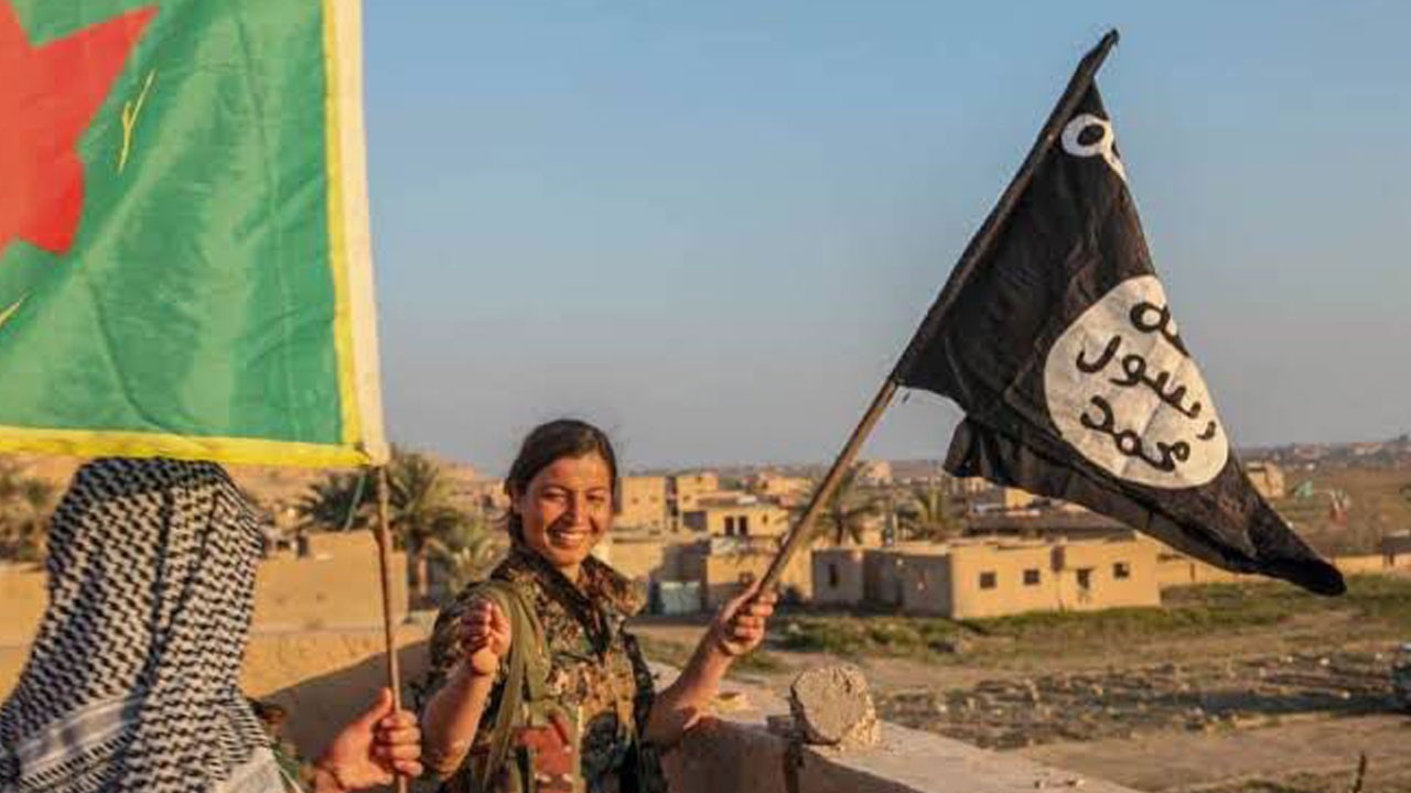 Emperyalistlerin şeytani oyununun belgesi! YPG/PKK karargahında DAEŞ merkezi!