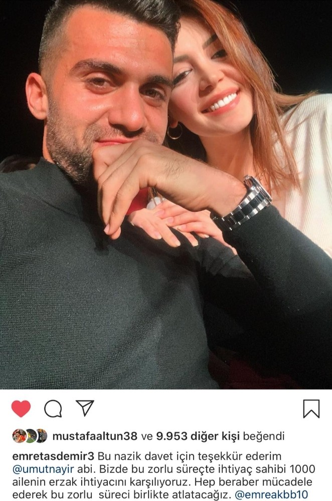 Emre Taşdemir’den 1000 aileye yardım sözü 