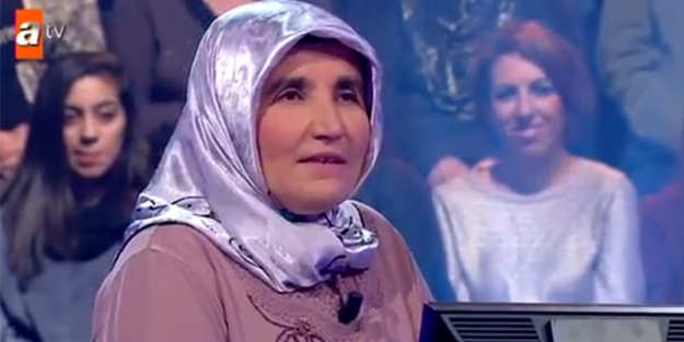 Emsal teyze, milyoner yarışmasına damga vurdu