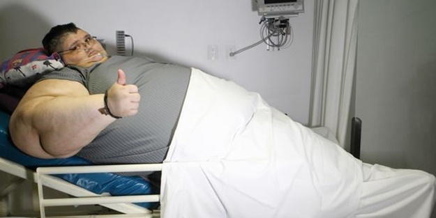 En kilolu erkek 175 kilo verdi