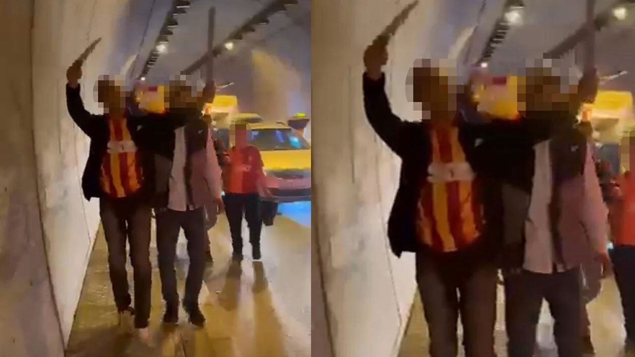 En mutlu gününüzde bu hareket yakıştı mı?.. Galatasaraylı magandalardan döner bıçaklı kutlama