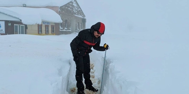 En yüksek ikinci il! Kar kalınlığı 1 metreyi aştı