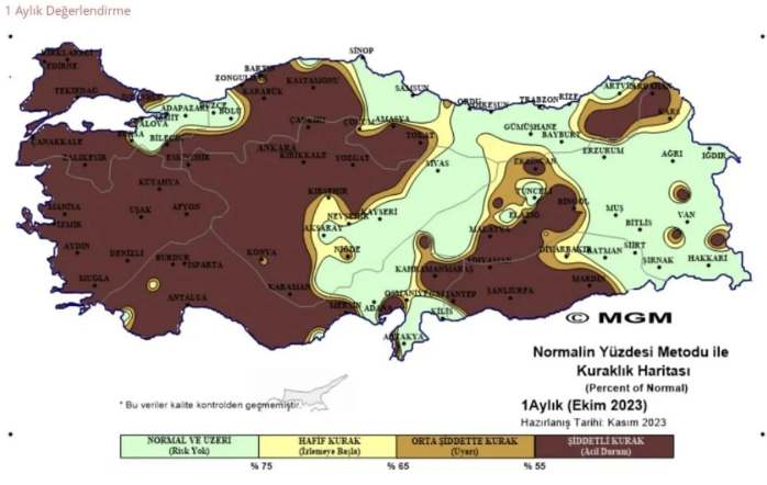 Endişelenmemek elde değil O harita yayınlandı! Türkiye tehlike altında