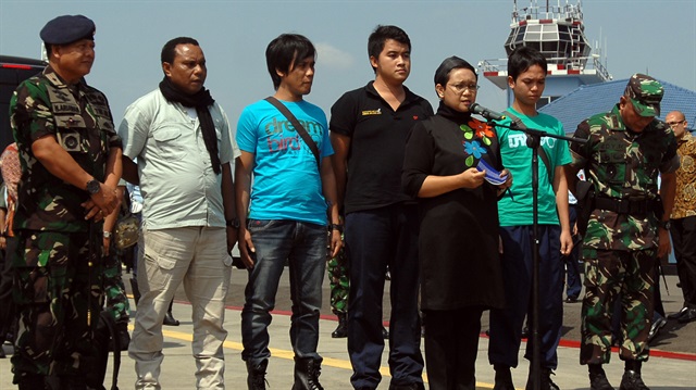 Endonezyalı gemiciler ülkelerine geri döndü