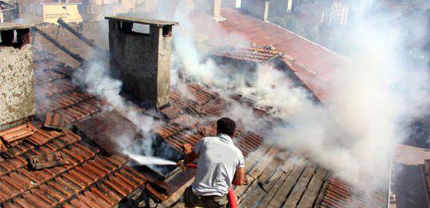 O bakanlıkta yangın çıktı