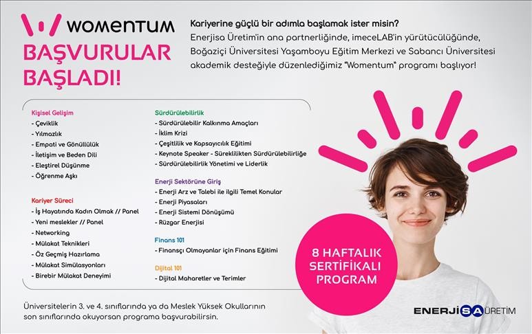 Enerjisa Üretim ‘Womentum’ programının ikincisini başlattı