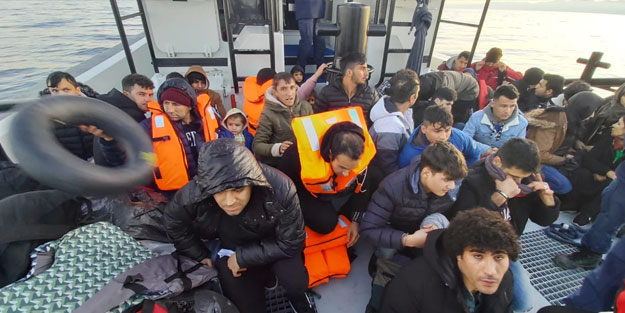 Enez açıklarında 36 kaçak göçmen yakalandı