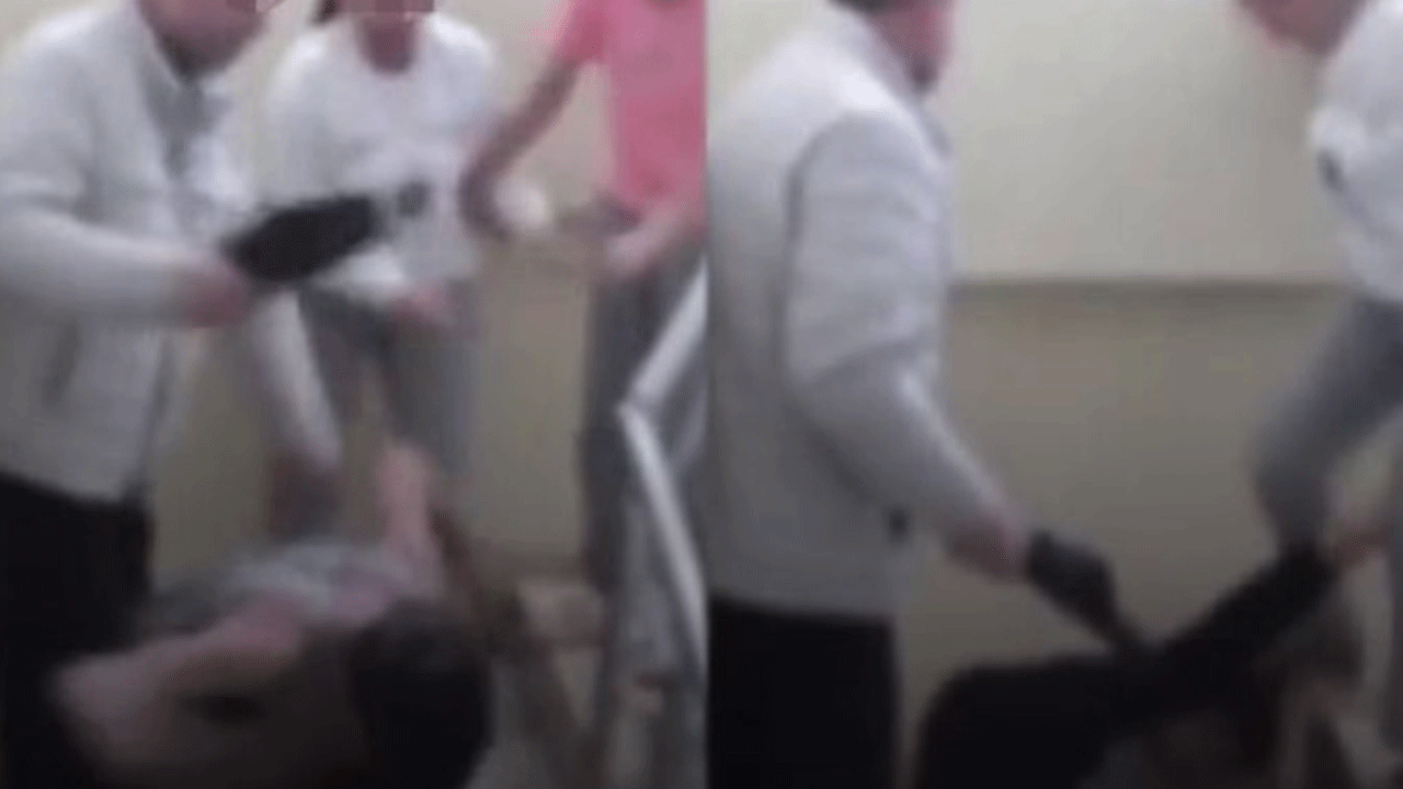 Engelli çocuğu dövdüler! Gözaltına alındılar!