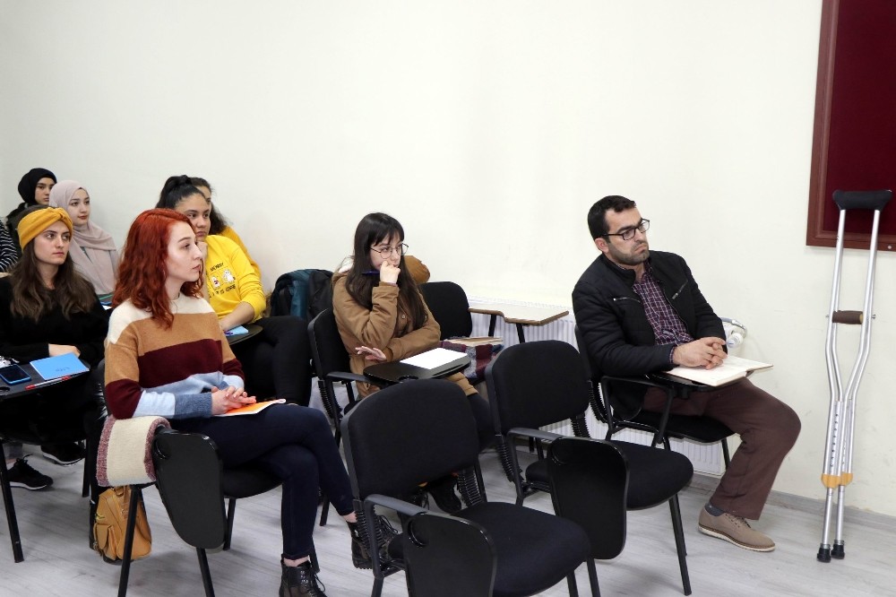 Engelli gencin eğitim azmi 