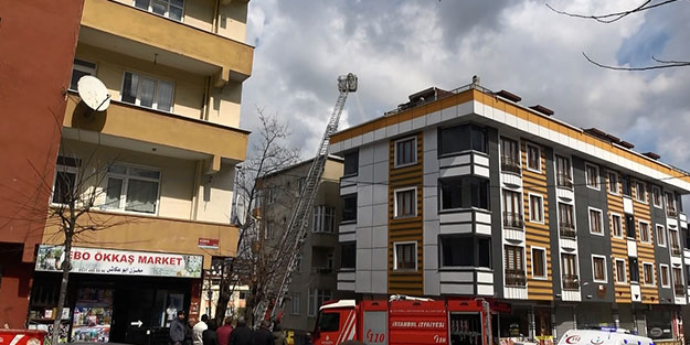Engelli kadın ve kızını itfaiye kurtardı