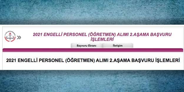 Engelli öğretmen atama başvurusu 750 engelli öğretmen tercih tarihleri 2021