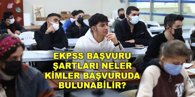 Engelli sınavına girmek için lise mezunu olmak şart mı ortaokul mezunu olunur mu? EKPSS başvuru şartı nedir?
