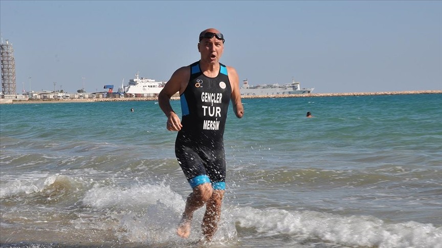 Engelli triatlet ilk kez giyeceği milli formayla madalya kazanma peşinde