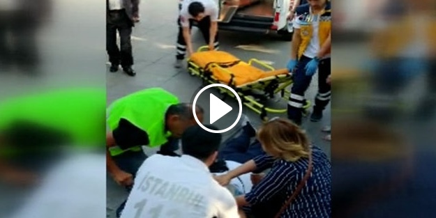 Engelli vatandaş tekerlekli sandalyesinden düştü, herkes seferber oldu