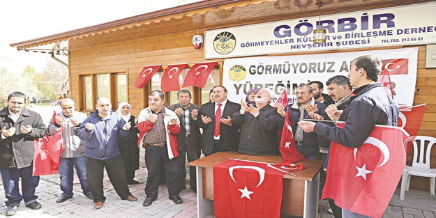 Engellilerden teröre tepki!