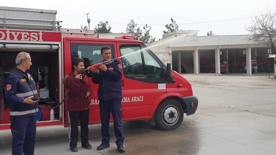 Engellilere yangın eğitimi 