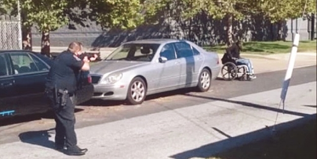 Engelliye kurşun yağmuru