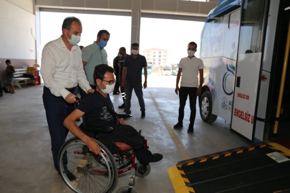 Engelsiz ulaşım aracı hizmette 