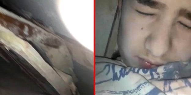 Enkaz altında kurtarılmayı beklerken bu videoyu çekti