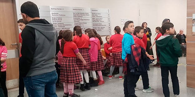 Erbaa'da 41 öğrenci hastaneye kaldırıldı