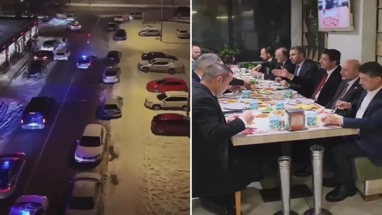 Erbakan Hoca’nın talebelerine bakın! Saadet Partisi lideri ciğer yemeye çakarlı konvoyla gitti