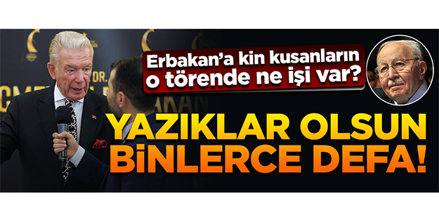 Erbakan’a iftira atanın o törende ne işi var?