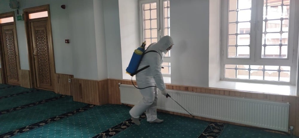Erciş Belediyesi’nde korona virüs tedbirleri 