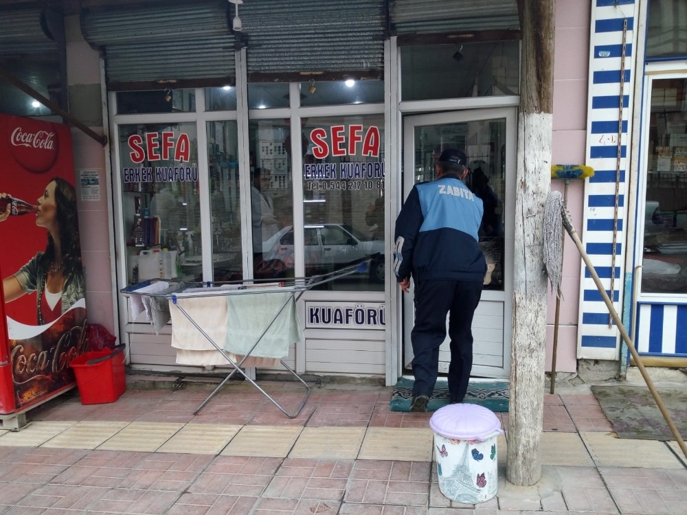 Erciş Belediyesinden korona virüsüne karşı denetim 