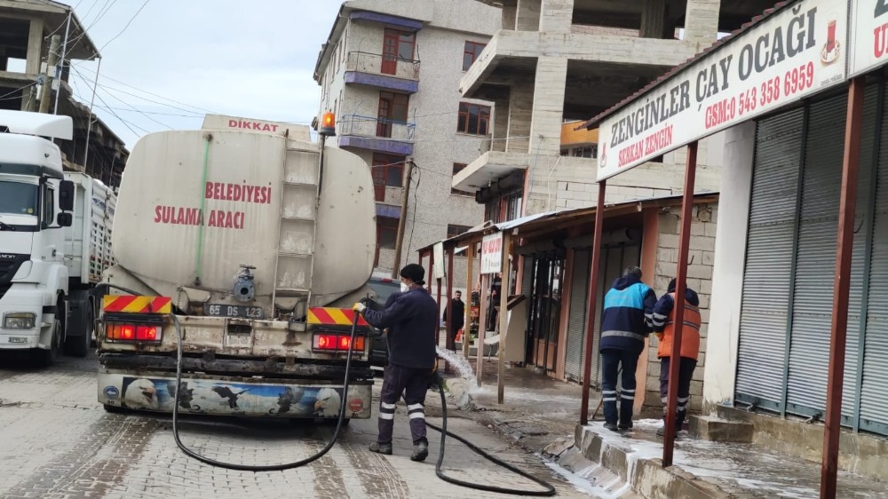 Erciş’te korona virüsü tedbirleri 