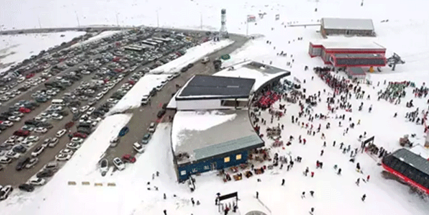Erciyes rekor kırdı: 123 bin kişi akın etti!