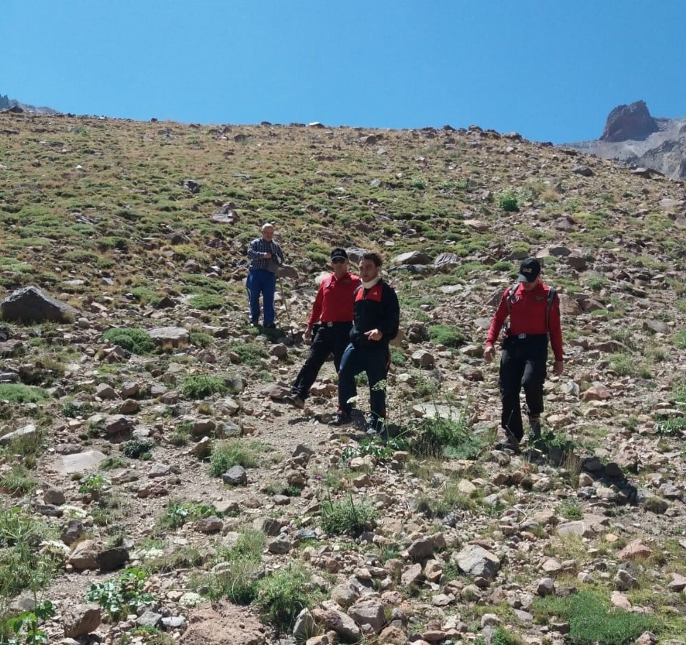 Erciyes’te mahsur kalan dağcıyı jandarma kurtardı 