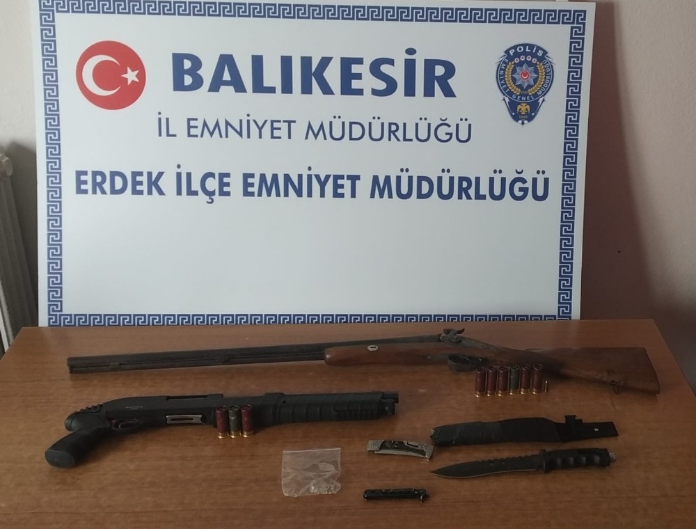 Erdek’te silah operasyonu 