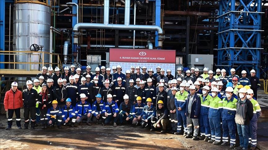 Erdemir’e enerji tasarrufu sağlayacak buhar kazanı devrede