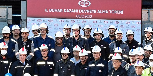 Erdemir’e enerji tasarrufu sağlayacak yeni buhar kazanı devreye alındı