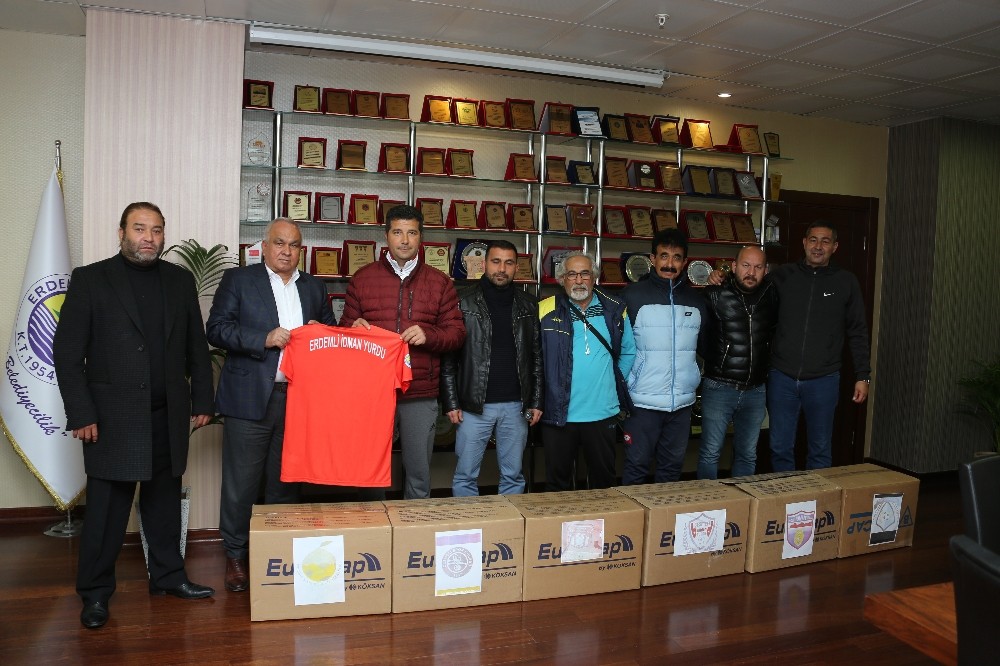Erdemli Belediyesinden amatör spor kulüplerine destek 